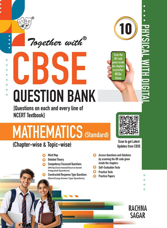 Together with (Physical with Digital) CBSE Question Bank Mathematics Standard For Class 10 - Latest For 2027 Session