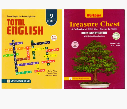 Morning Star ICSE Treasure Chest Workbook & Total English for Class 9 - Set of 2 Books - (According to the Latest ICSE Syllabus) - (Revised Edition)