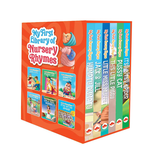 Maple My First Illustrated Library Nursery Rhymes -  Board Books - Set of 6 Books