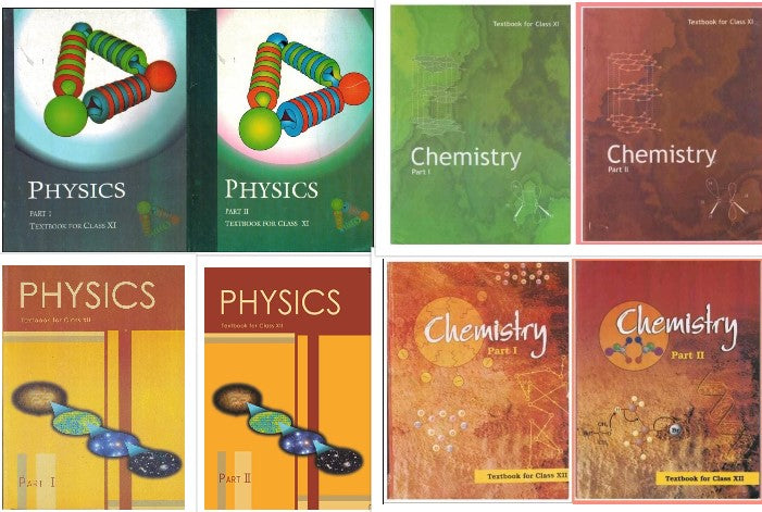 NCERT Physics (Part 1 & 2) & Chemistry (Part 1 & 2) (Set of 12 Books) For Class 11 & 12 - Latest For 2024-25 Session