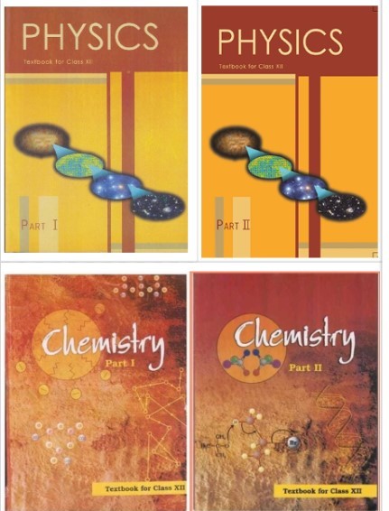 NCERT Physics (Part 1 & 2) & Chemistry (Part 1 & 2) (Set of 4 Books) For Class 12 - Latest For 2024-25 Session