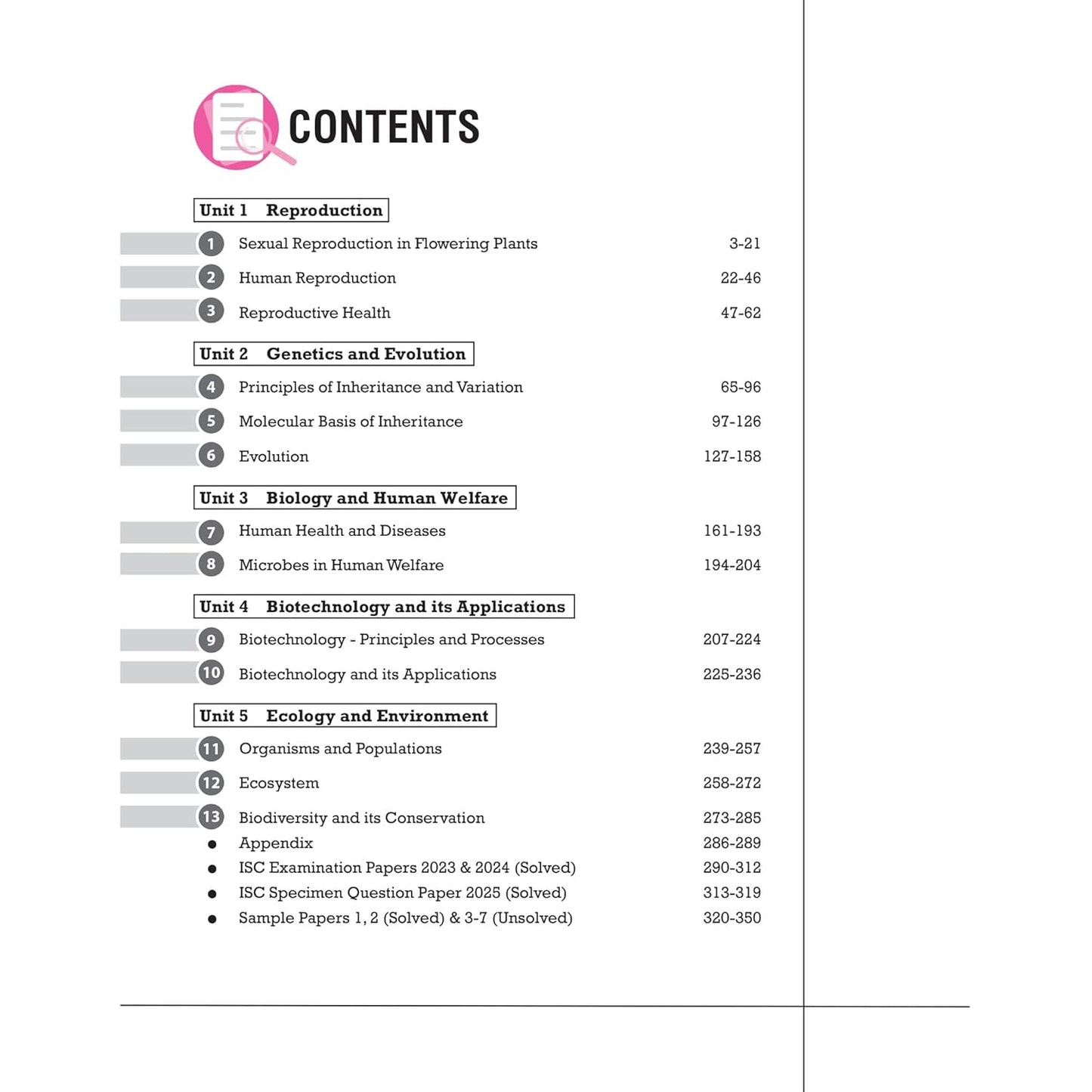 Vatsal ISC Biology Handbook Based on Revised Syllabus by CISCE Class 12 - for 2025 Exam's