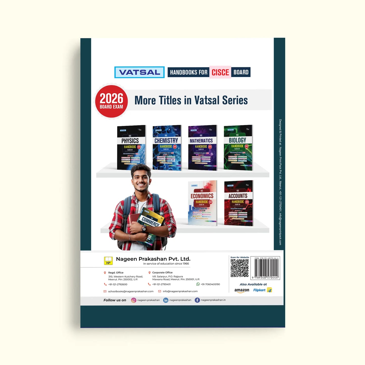 Nageen ISC Commerce Handbook for Class 12 _ Based on Revised Syllabus by CISCE - for 2026 Exam's