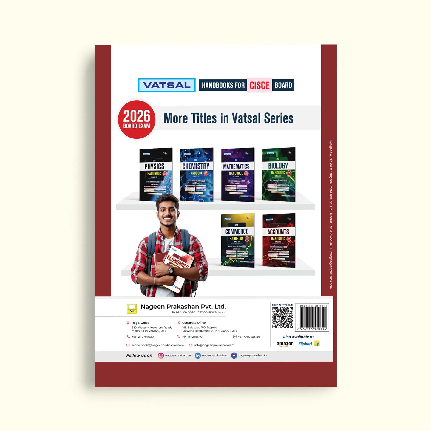 Vatsal ISC Economics Handbook for Class 12 _ Based on Revised Syllabus by CISCE - for 2026 Exam's. Paperback