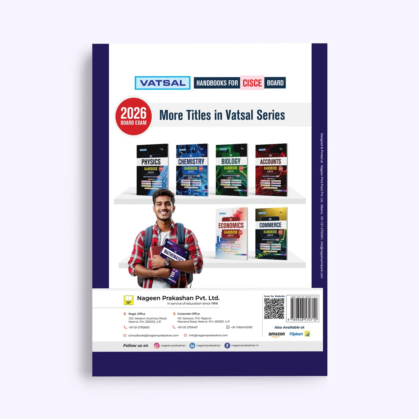 Vatsal ISC Mathematics Handbook for Class 12 _ Based on Revised Syllabus by CISCE - for 2026 Exam's