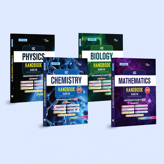 Nageen ISC Physics, Chemistry, Biology and Mathematics Handbook for class 12 _ Based on Revised Syllabus by CISCE _ Set of 4 Books - for 2026 Exam's