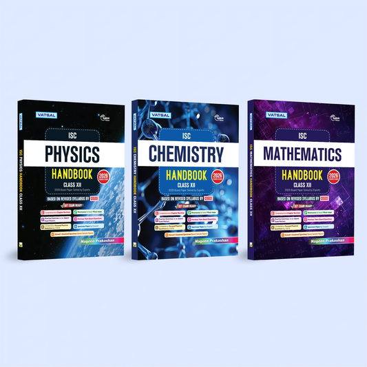 Nageen ISC Physics, Chemistry and Mathematics Handbook for Class 12 _ Based on Revised Syllabus by CISCE _ Set of 3 Books - for 2026 Exam's