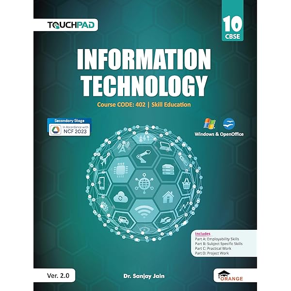 Orange CBSE Touchpad Information Technology (Code-402) For Class 10 - Latest 2024-25 Session