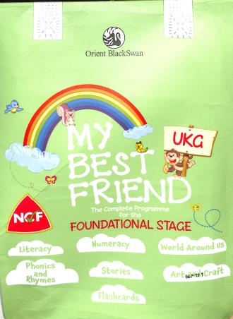 Orient BlackSwan My Best Friend for UKG (Foundational Stage). Pack of 6 Books with Flashcards. Latest Revised Edition