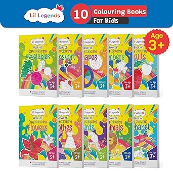 Oswaal Lil Legends Books of Copy Colouring For Age 3+ - Set of 10 Books