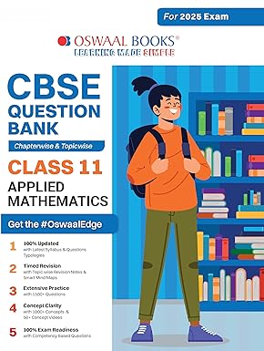 Oswaal CBSE Question Bank Applied Mathematics For Class 11 - Latest for 2025 Board Exams