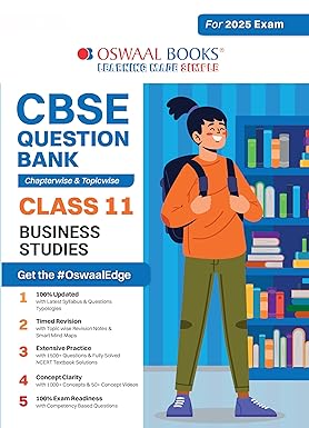 Oswaal CBSE Question Bank Business Studies For Class 11 - Latest for 2025 Board Exams