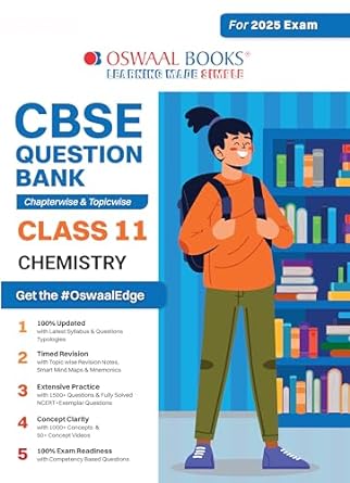 Oswaal CBSE Question Bank Chemistry For Class 11 - Latest for 2025 Board Exams