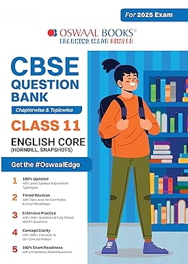 Oswaal CBSE Question Bank English Core For Class 11 - Latest for 2025 Board Exams