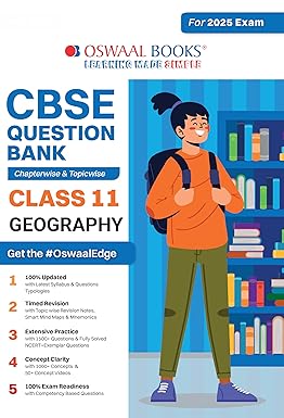 Oswaal CBSE Question Bank Geography For Class 11 - Latest for 2025 Board Exams