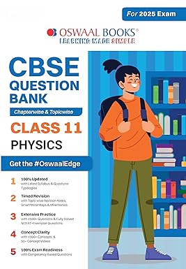 Oswaal CBSE Question Bank Physics For Class 11 - Latest for 2025 Board Exams