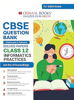 Oswaal CBSE Question Bank Information Practices For Class 12 - Latest for 2025 Board Exams