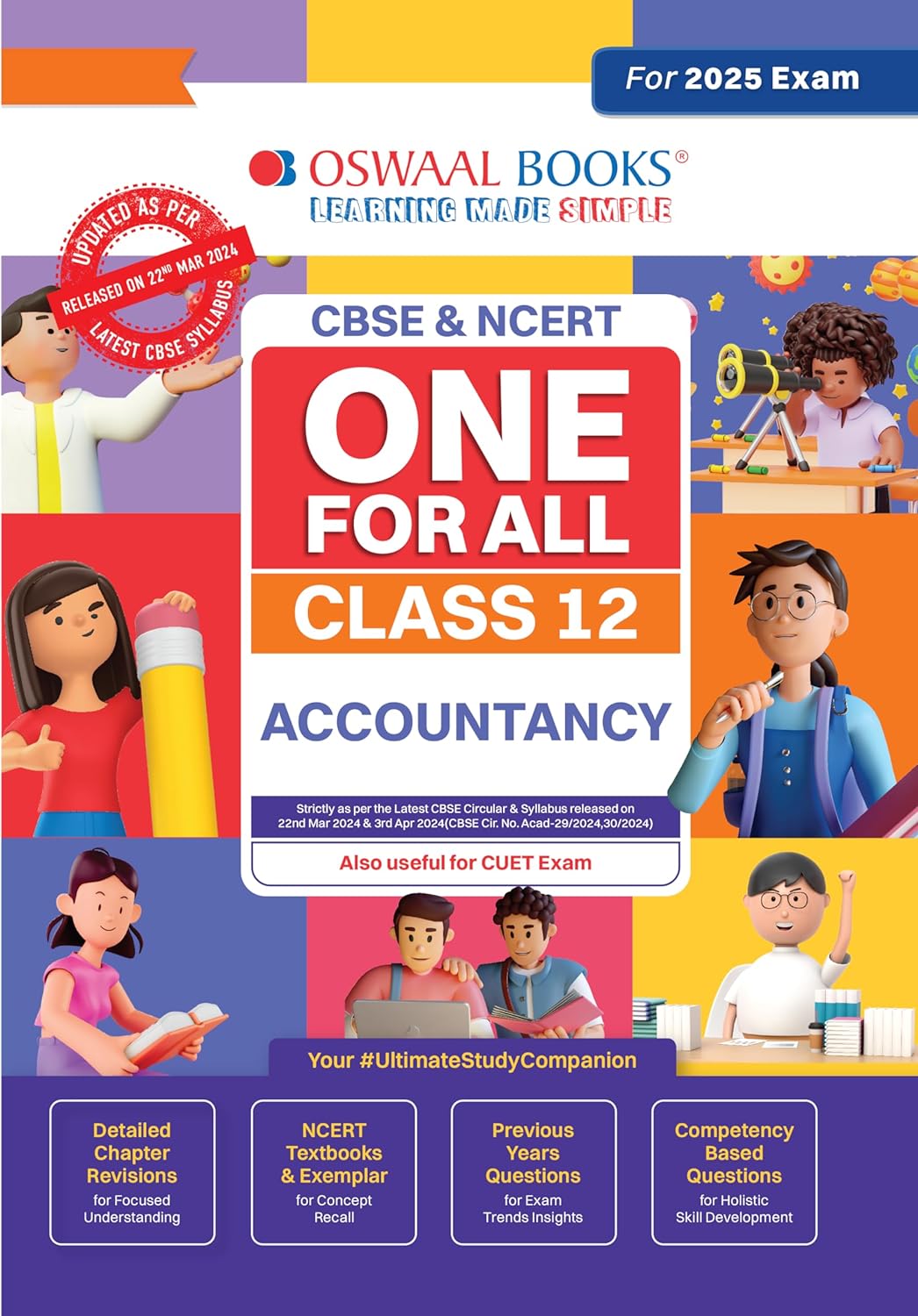 Oswaal CBSE & NCERT One for All Accounts For Class 12 - For 2025 Examination