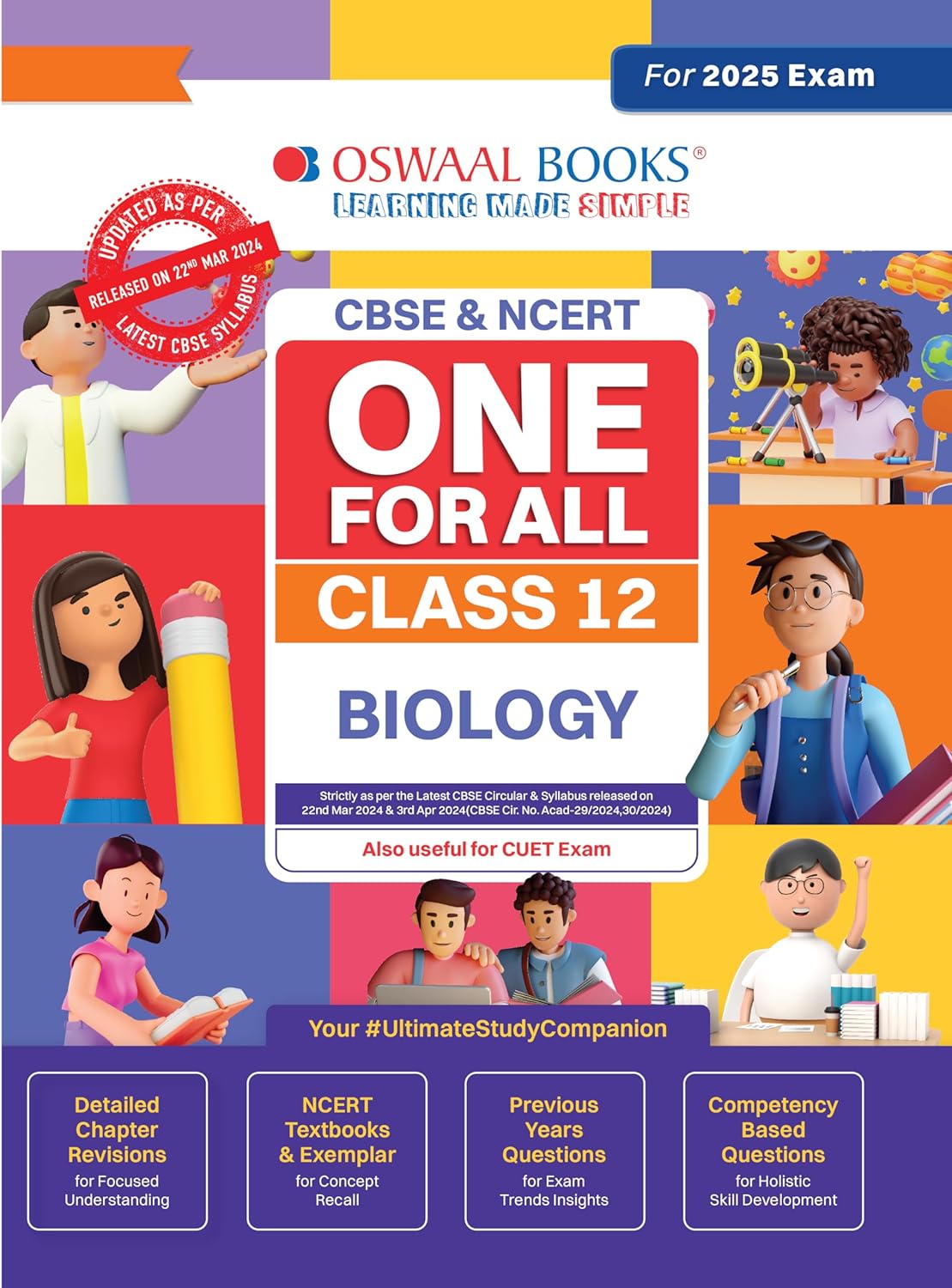 Oswaal CBSE & NCERT One for All Biology For Class 12 - For 2025 Examination