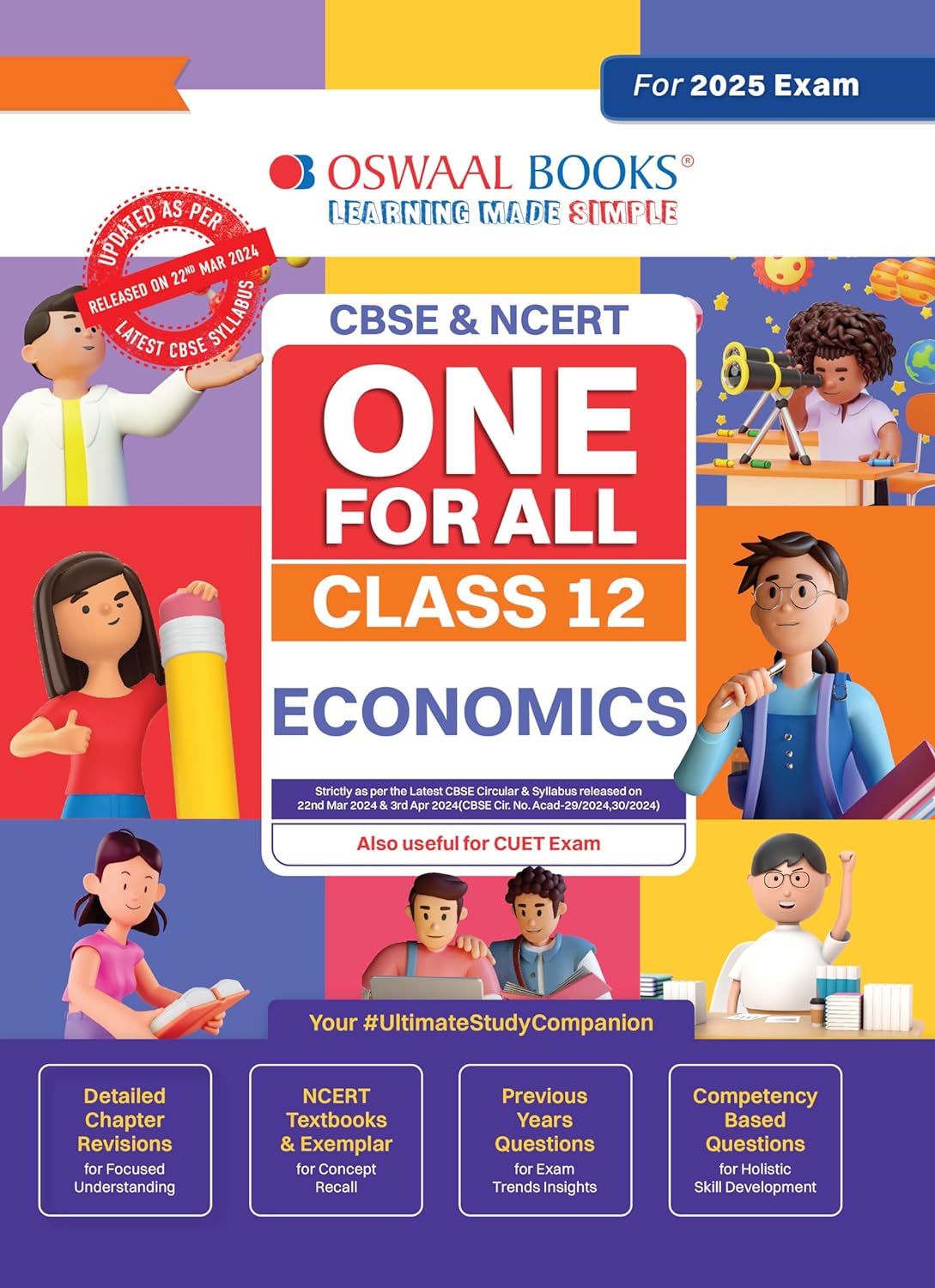 Oswaal CBSE & NCERT One for All Economics For Class 12 - For 2025 Examination