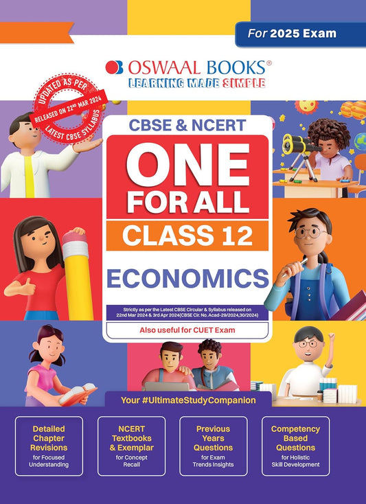 Oswaal CBSE & NCERT One for All Economics For Class 12 - For 2025 Examination