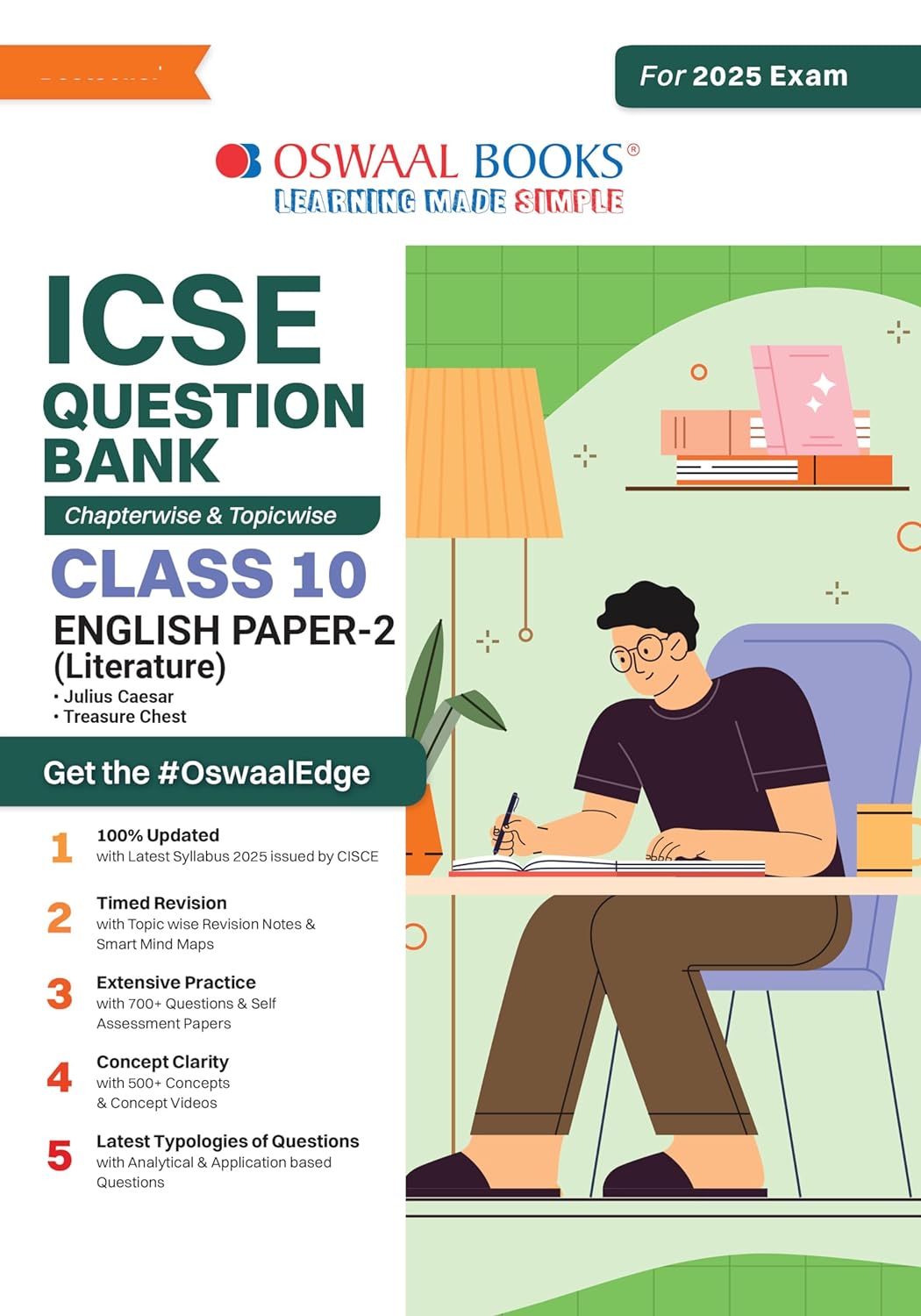 Oswaal ICSE English Literature Question Bank Class 10 Chapterwise & Topicwise Solved Papers For 2025 Examination (Paperback)