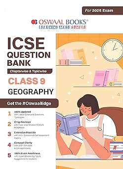 Oswaal ICSE Question Bank Geography For Class 9 - Latest for 2024-25 Session