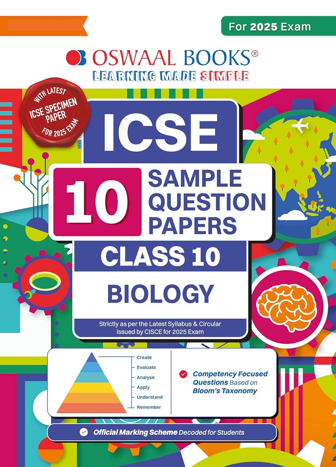 Oswaal ICSE 10 Sample Question Papers Biology For Class 10 - Latest for 2025 Board Exam's