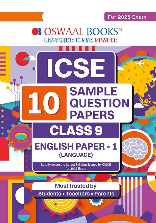 Oswaal ICSE Sample Question Papers English-1 (Language) For Class 9 - Latest for 2025 Board Exam's