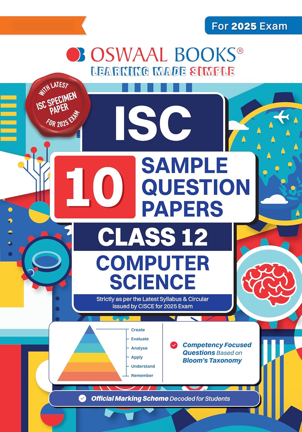 Oswaal ISC 10 Sample Question Papers Computer Science For Class 12 - L ...