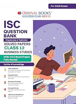 Oswaal ISC Question Bank Business Studies For Class 12 - Latest for 2024-25 Session