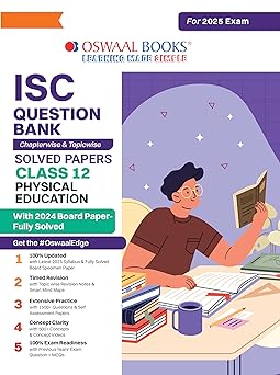 Oswaal ISC Question Bank Physical Education For Class 12 - Latest for 2024-25 Session