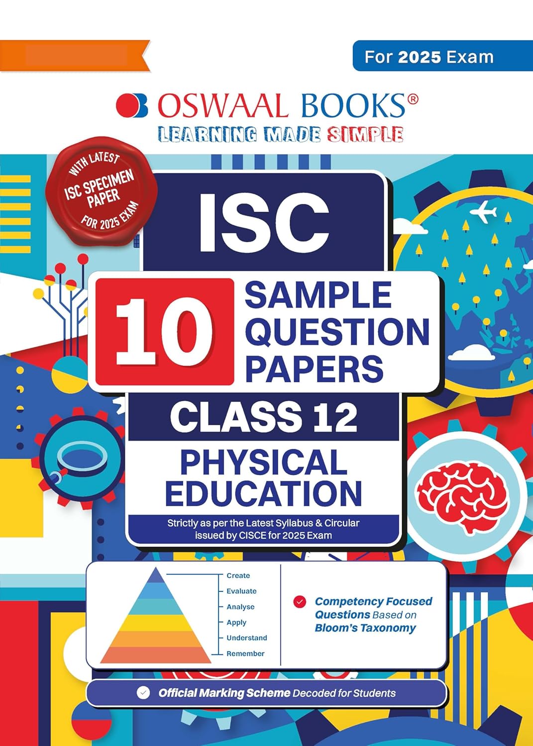 Oswaal ISC 10 Sample Question Papers Physical Education For Class 12 - Latest for 2025 Board Exam's