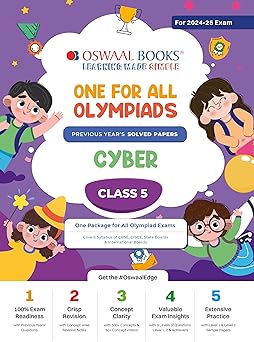 Oswaal One For All Olympiad Cyber For Class 5 - Latest for 2024-25 Session