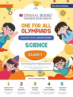 Oswaal One For All Olympiad Science For Class 1 - Latest for 2024-25 Session