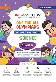 Oswaal One For All Olympiad Science For Class 5 - Latest for 2024-25 Session