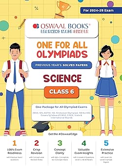 Oswaal One For All Olympiad Science For Class 6 - Latest for 2024-25 Session