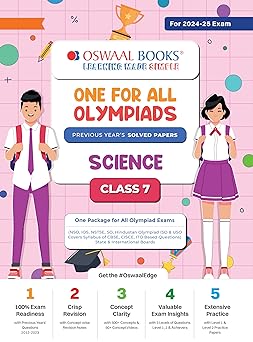 Oswaal One For All Olympiad Science For Class 7 - Latest for 2024-25 Session