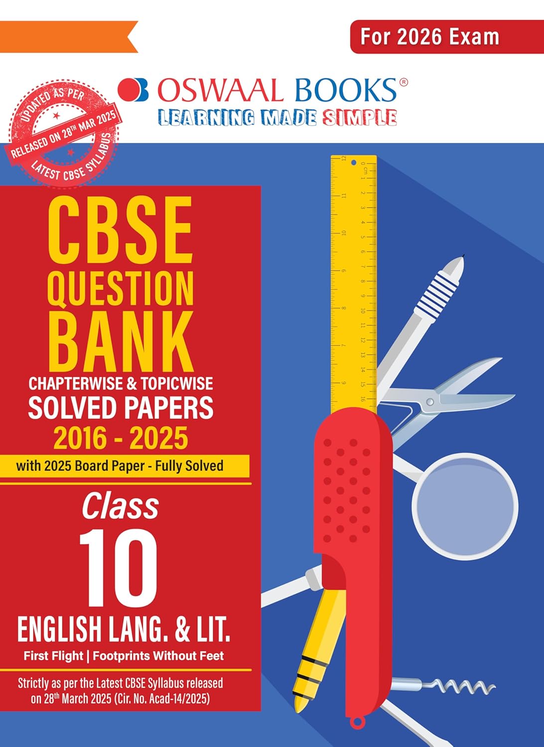 Oswaal CBSE Question Bank English Language & Literature For Class 10 - Latest for 2026 Board Exams