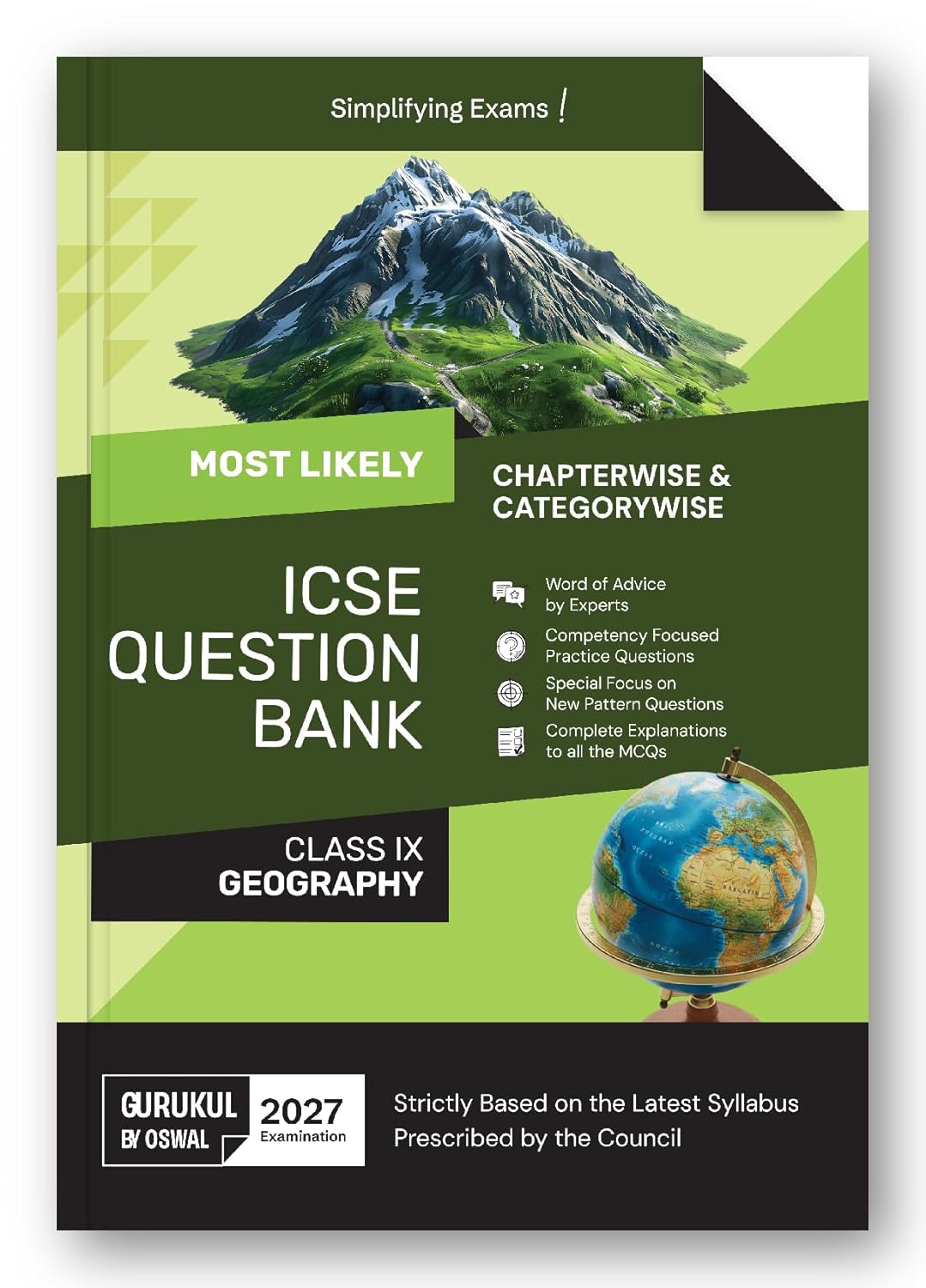 Oswal Gurukul Geography Most Likely ICSE Question Bank for Class 9 - Latest for the session 2027