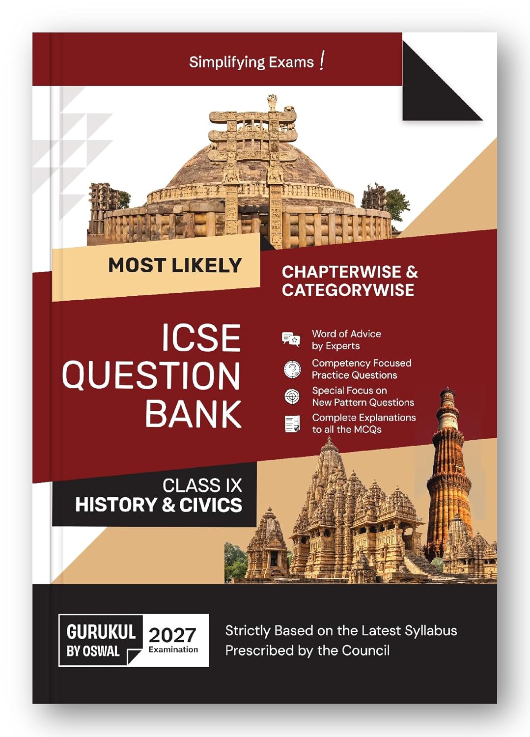 Oswal Gurukul History & Civics Most Likely ICSE Question Bank for Class 9 - Latest for the session 2027