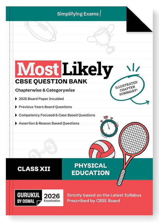Oswal Gurukul Physical Education Most Likely CBSE Question Bank Class 12 for 2026 Paperback
