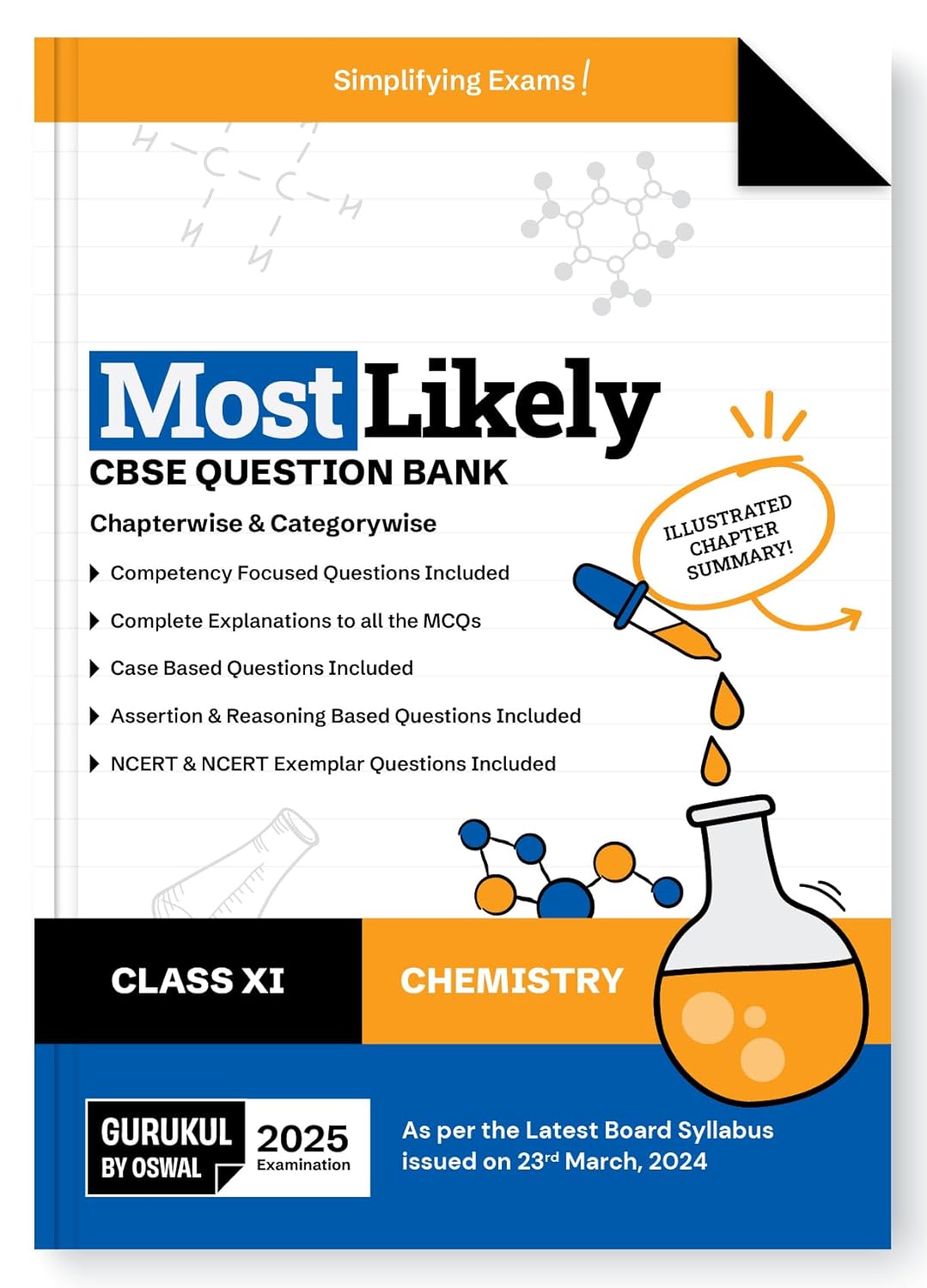 Oswal Gurukul Chemistry Most Likely CBSE Question Bank Class 11 for 2025. Paperback