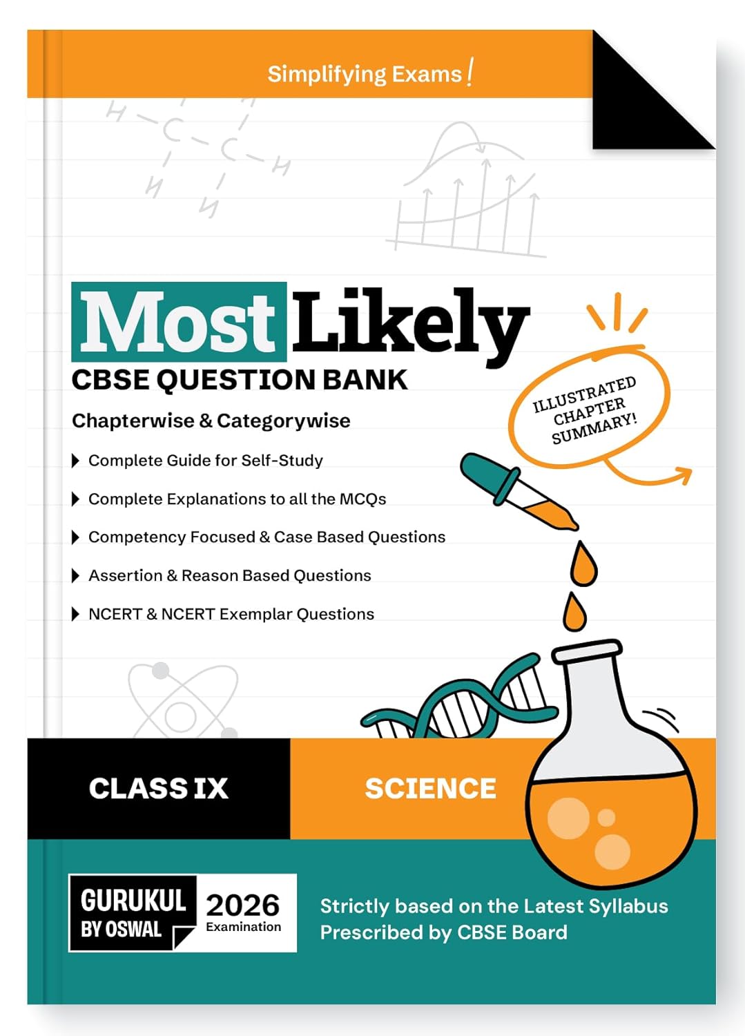 Oswal Gurukul Most Likely CBSE Question Bank Science for Class 9 - Latest for the Examination 2026 - Paperback