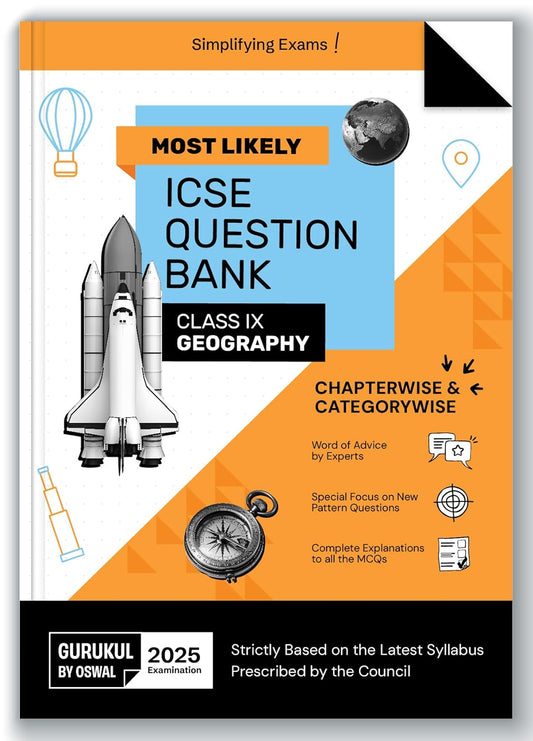 Oswal Gurukul ICSE Geography Question Bank Class 9 For 2025 Examination. Paperback