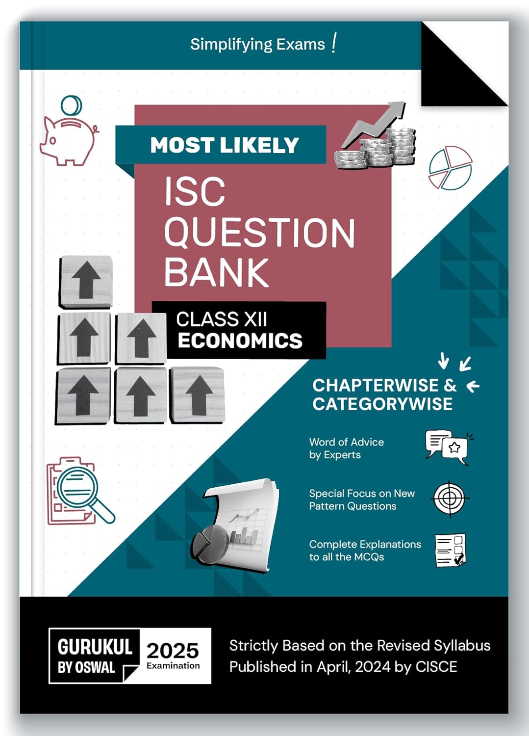 Oswal Gurukul Economics Most Likely ISC Question Bank Class 12 for 2025. Paperback