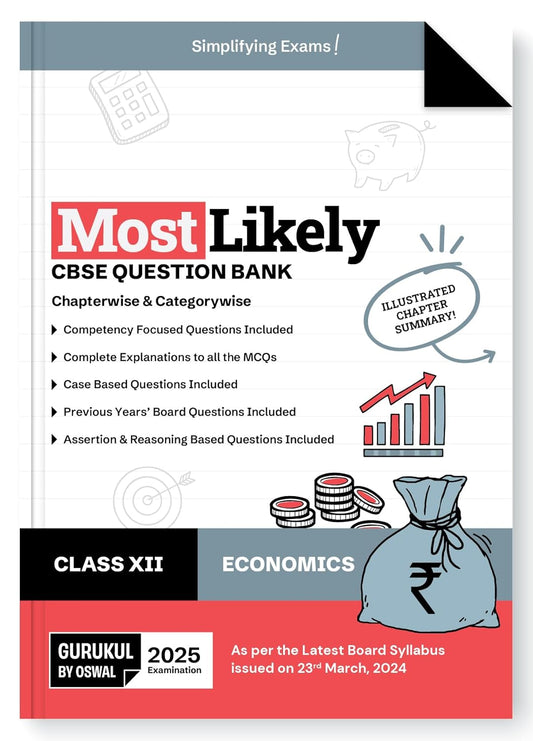 Oswal Gurukul Economics Most Likely CBSE Question Bank Class 12 for 2025. Paperback