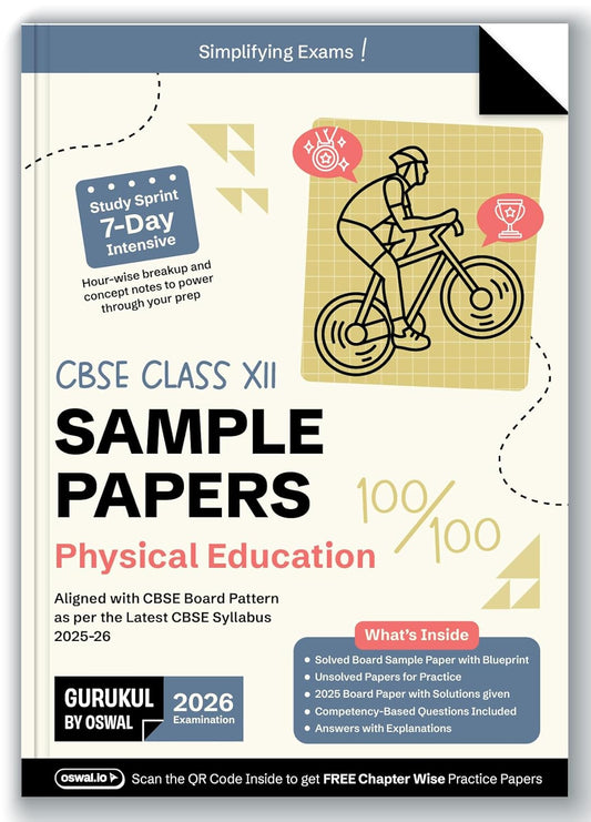 Oswal Gurukul CBSE Sample Question Papers Physical Education for Class 12 - Latest for 2026 Examination