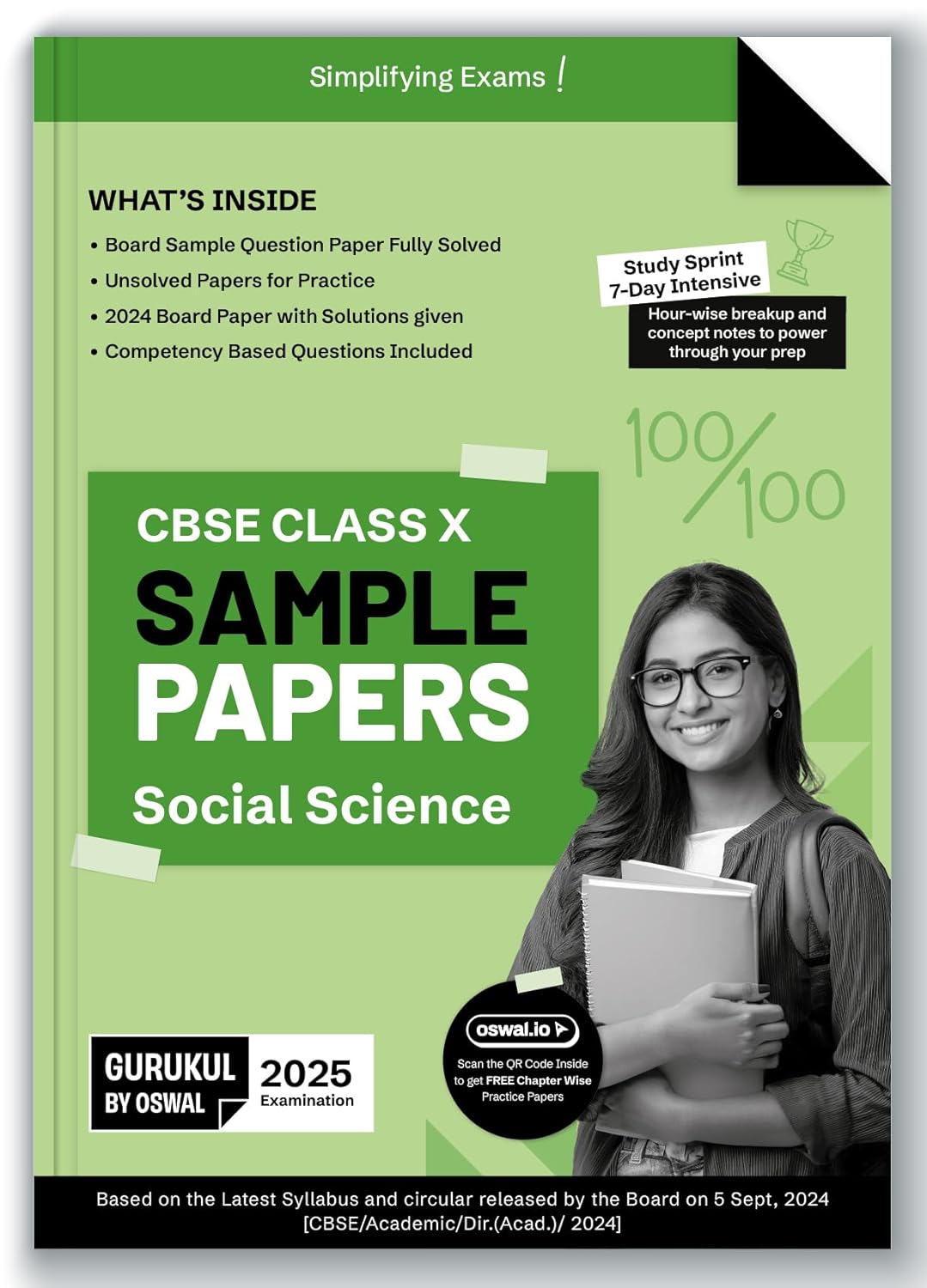 Oswal Gurukul CBSE Sample Question Papers Mathematics (Standard), Science & Social Science for Class 10 - Set of 3 Books - Latest for 2025 Examination - Paperback - (EXCLUSIVE DISCOUNT!)