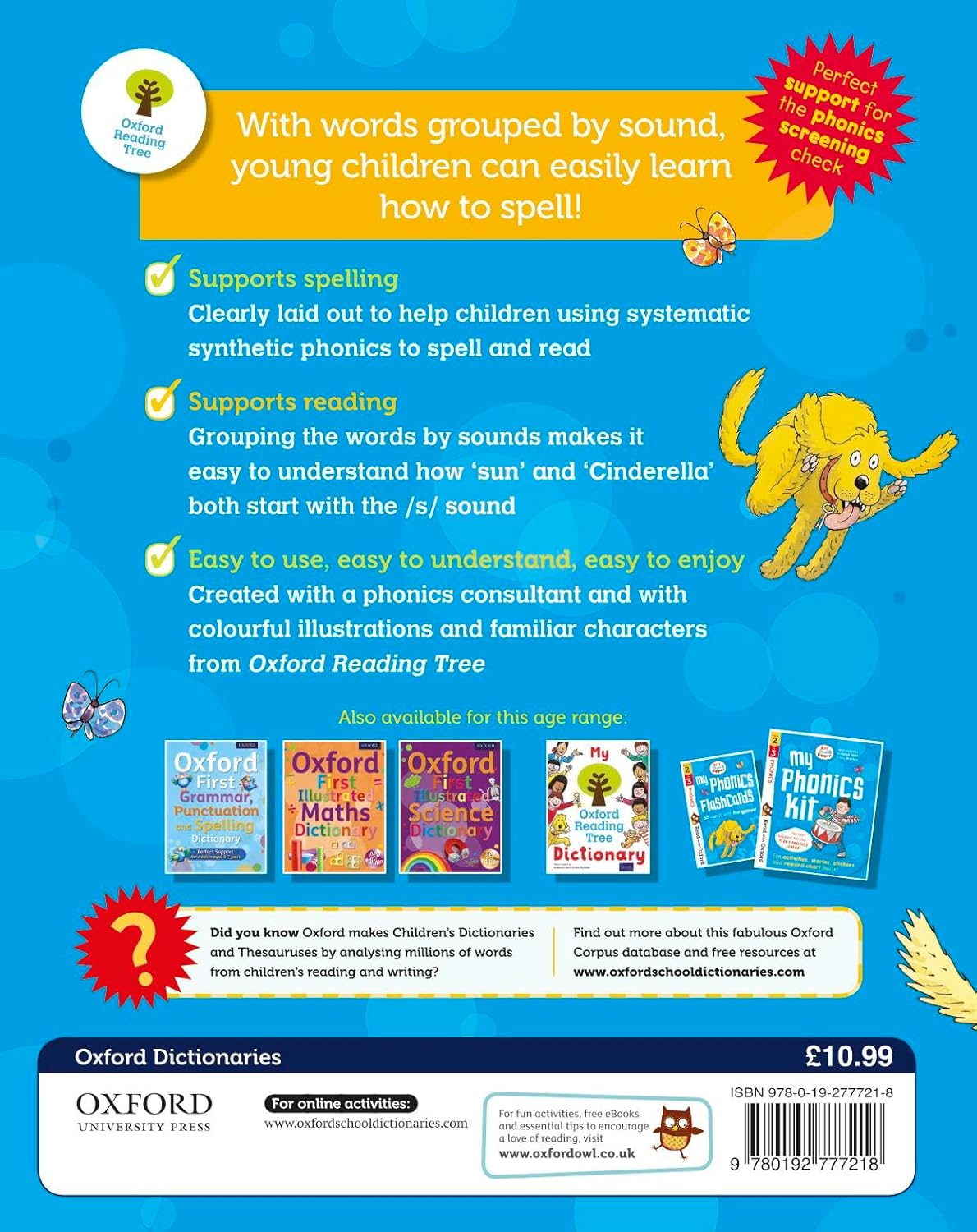 Oxford Phonics Spelling Dictionary| Graded Dictionaries |Age 5-8 years. Paperback